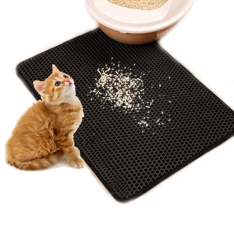 Tapete Antiderrame para Arena de Gatos
