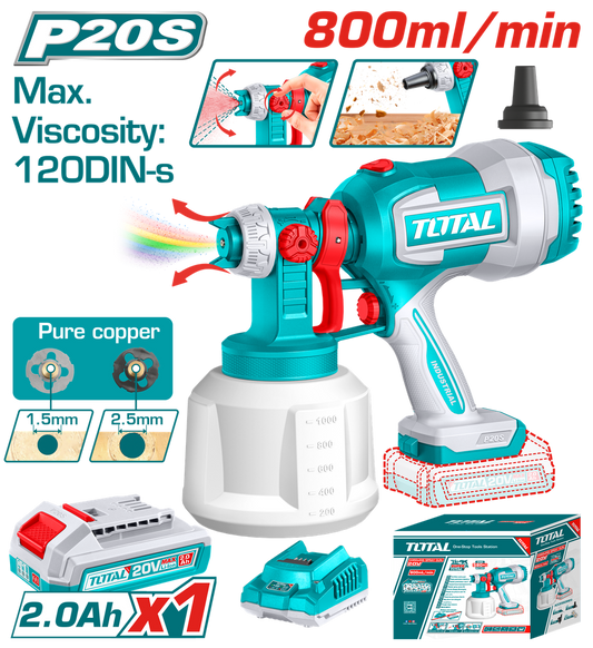 Pistola para Pintar Inalámbrica 800ML 20V IN
