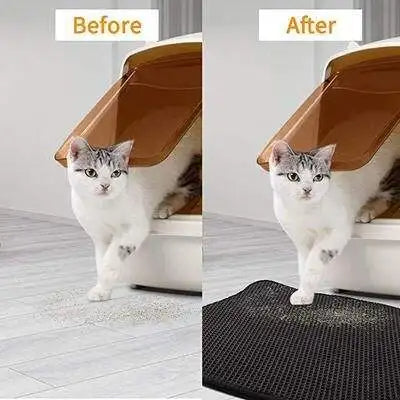 Tapete Antiderrame para Arena de Gatos
